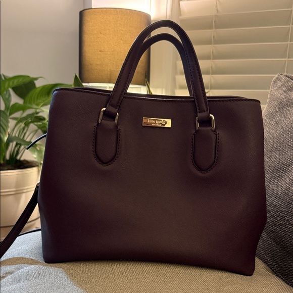 Kate Spade Dark Purple Satchel - Picture 1 of 12